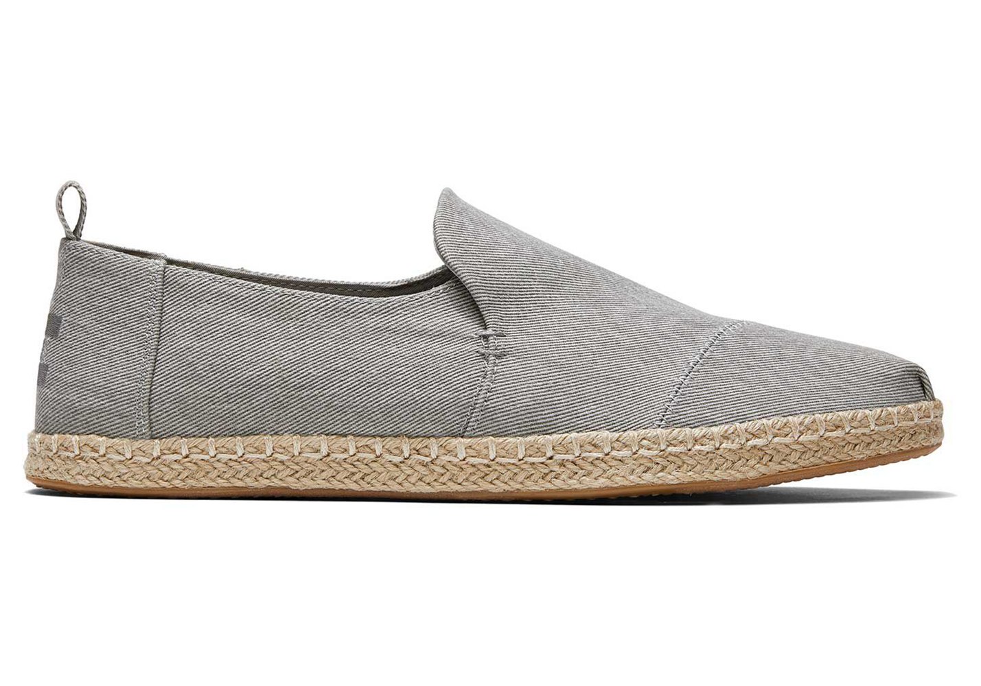 Toms Espadryle Męskie Szare - Alpargata Rope - 84IFSUJMG